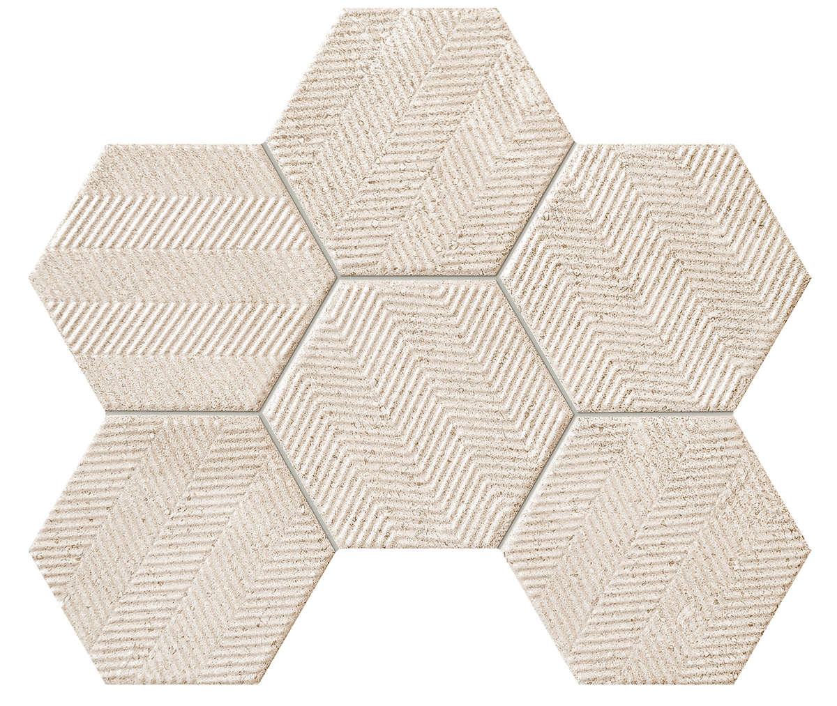Wand Mosaik Sfumato hex 28,9x22,1 Gat.1